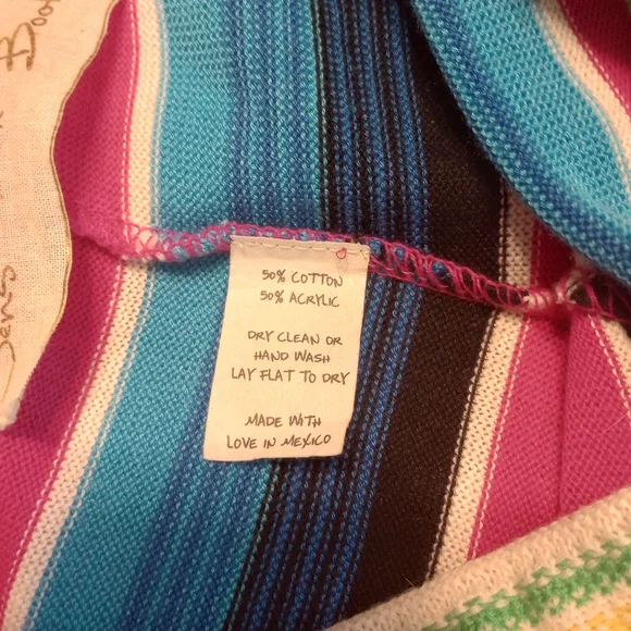 Jens Pirate Booty- Multi Color Fiesta  Bohemian Crochet Pants- Size Small - Picture 5 of 5